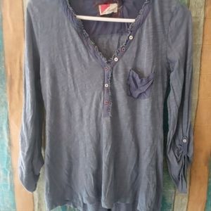 Light greyish blue blouse